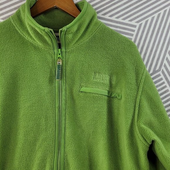 Northern Reflections Fleece Jacket Men size Small full zip up Winter warm Green - Picture 2 of 4